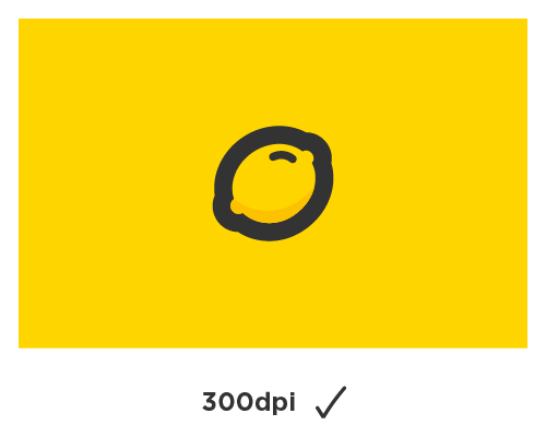 A resolution of 300 dpi is ideal for printing