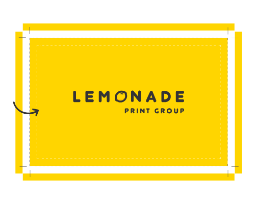 Image showing safe printing area