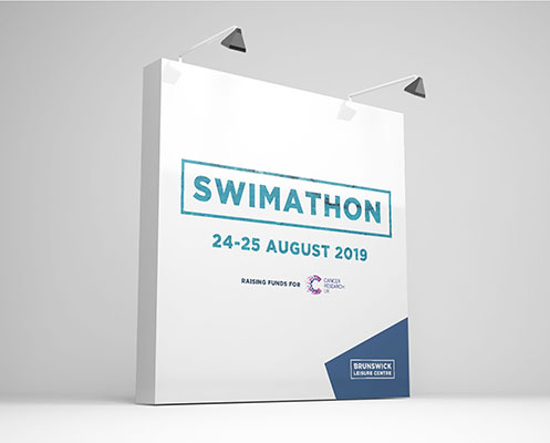 Fabric display exhibition stand with lights