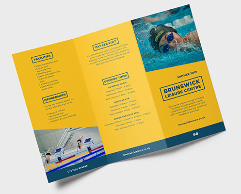 Tri-fold Folded leaflet