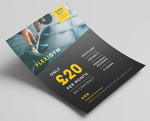 Single or double sided leaflet
