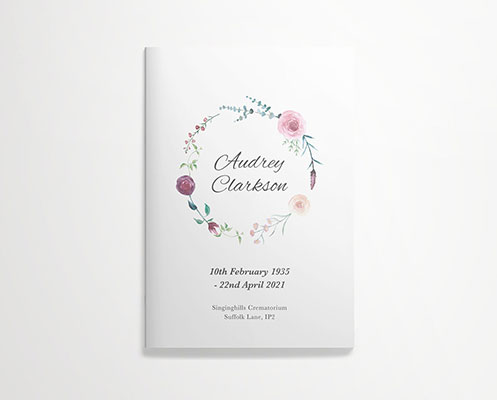 Funeral order of service cover