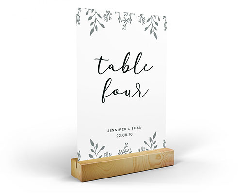Wedding table name accessory