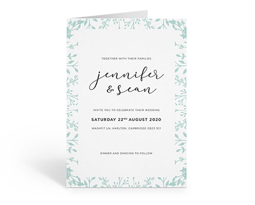 Wedding invitation card